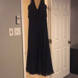 Navy blue bridesmaid dress